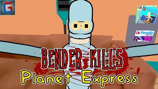 Bender Kills Everyone In This Futuramas Horror Slasher Game  Bender Kills Planet Express [upl. by Loresz]