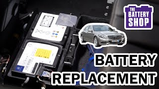 MercedesBenz S550  New Battery Install [upl. by Eimrots]