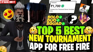 Top 5 Best Tournament Apps For Free Fire amp Bgmi 🤑  Free Fire Tournament App  Bgmi Tournament App 📈 [upl. by Johnsson627]