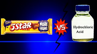 Chocolate Vs Hydrochloric Acid  How it reacts Must Watch [upl. by Seline756]