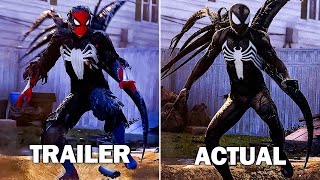 SPIDERMAN 2 Trailer vs Retail Game Comparison  Graphics and Gameplay [upl. by Leamiba]