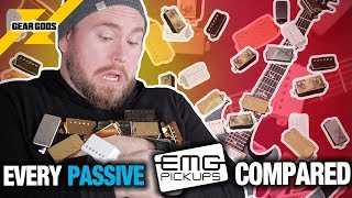 EVERY Passive EMG Pickup Compared The ULTIMATE EMG Passive Pickup Shootout  GEAR GODS [upl. by Atiuqehs]