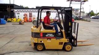 D20653 Daewoo GC25S2 5k cushion forklift [upl. by Jaal486]