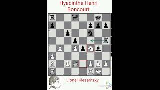 Lionel Kieseritzky vs Hyacinthe Henri Boncourt year 1839 [upl. by Lasser]