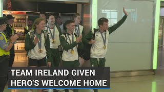 Team Ireland given heros welcome home [upl. by Ramsden421]