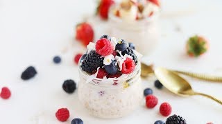 Easy Overnight Steel Cut Oats with Almond Milk and Honey [upl. by Atiuqihs757]