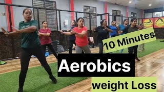 10 Minutes Aerobics workout For weight loss  4 Week transformation [upl. by Howund531]