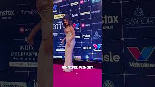 Jennifer Winget on Red Carpet Of Bollywood Hungama Ott Fest Panel Discussion 2024 jenniferwinget [upl. by Nhguaval]