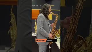 Exclusive big bell tenor saxophone  Château Chambord 50 Series CTS50C NAMM show shorts [upl. by Lesab]