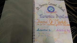 Class 11th Economics Project on quotForms Of Marketquot [upl. by Kendricks]