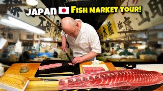 26 Course LUXURY Sushi Omakase amp NEW Toyosu FISH MARKET in Tokyo Japan [upl. by Fonz]