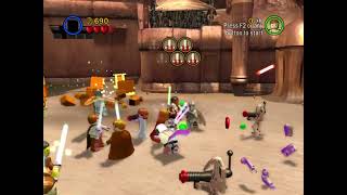 LEGO Star Wars Geonosian Arena Gameplay without resurrection [upl. by Cralg850]