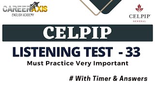 Celpip Listening Mock Test  Celpip Listening Test Practice With Answers [upl. by Teemus]