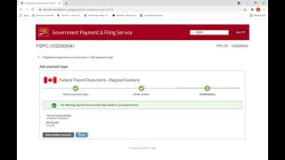 How to make Payroll tax payment to CRA through online banking [upl. by Deenya]