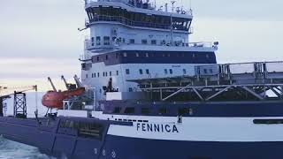 Icebreaker MSV Fennica baltic sea [upl. by Yelime]