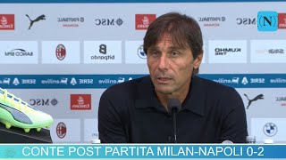 CONFERENZA CONTE post MILANNAPOLI 02  LE PAROLE DI CONTE PRESS CONFERENCE [upl. by Postman]