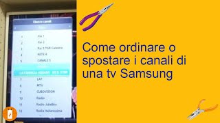 Come ordinare o spostare i canali di una tv Samsung [upl. by Nyssa]