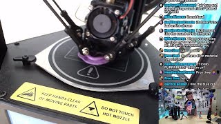 MP Mini Delta 3D Printer Unboxing amp Test Print Livestream 3 🔴 [upl. by Obadias]