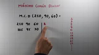 Máximo Común Divisor MCD Ejemplo 3 [upl. by Aicnelev]