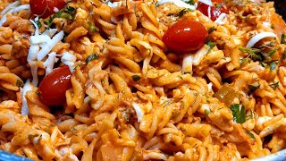 Recette facile  les pâtes au thon à la sauce tomateمقرونة بالطون والصلصة لذيذة و سهلة التحضير😋 [upl. by Adiuqal]