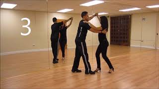 Clase de Salsa Vueltas Basicas [upl. by Namrej]