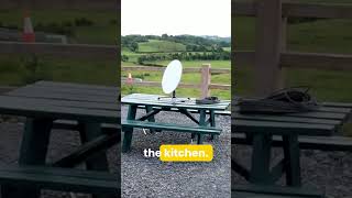 Round Starlink Dish Internet Speed Test amp Setup How fast is Starlink Internet starlink [upl. by Broeder825]