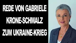 Ukraine Krieg Rede von Gabriele Krone Schmalz 6914 [upl. by Doowron733]