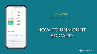 How to Unmount SD Card  Xiaomi Android 11  MIUI 12 [upl. by Elexa299]