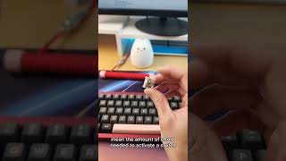 Operating force Actuation force Bottomout force Explained  Mechanical Keyboard Switches Forces [upl. by Irahc]