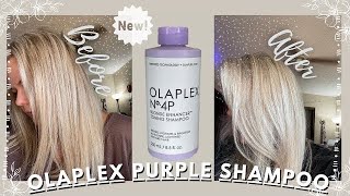 New Olaplex No 4P Blonde Enhancer Toning Shampoo Review  Best Purple Shampoo [upl. by Arayc]