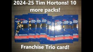 202425 Tim Hortons 10 packs A Franchise Trio card [upl. by Ahsied]