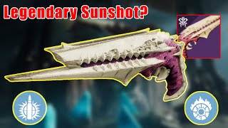 LEGENDARY SUNSHOT HOW TO GET ZAOULIS BANE AND ITS GOD ROLL IN DESTINY 2 [upl. by Remled]