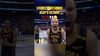 Steph Ruins Klays Return ‼️😳👀 stephencurry nbaedits klaythompson nba nbahighlights warriors [upl. by Xeno433]