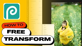 How to Free Transform in PHOTOPEA Rotate Resize Reposition amp More [upl. by Kyne]