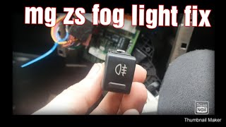 mg zs mk2 fog light button how to test [upl. by Joela211]