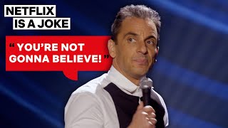 Sebastian Maniscalco Cant Wait to Spill Family Drama  Netflix Is A Joke [upl. by Ariada]