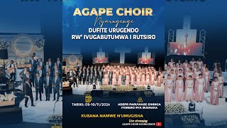 🔴 Live Performance at RUTSIRO  AGAPE CHOIR NYARUGENGE [upl. by Tolley]