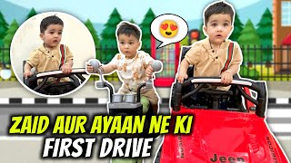 ZAID AUR AYAAN NE KI FIRST DRIVE  CHIKU MALIK VLOGS [upl. by Aninep]