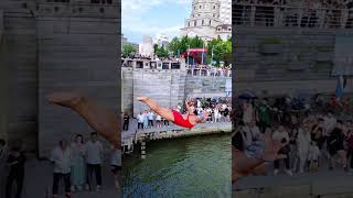 Lion Grove Bridge Water Ballet Most Popular Information Sharing Tianjin Diving Diving [upl. by Tound]