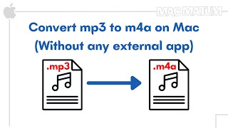 How to convert mp3 to m4a on mac [upl. by Innad]