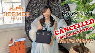 What I bought at Hermes in Paris Moynat Special Order BARENIA Rejane Experience  Hermes Unboxing [upl. by Schroder870]