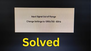 GTA 5 Input Signal out Of Range Change Settings To 1366768 Error Solved [upl. by Erdnaxela173]