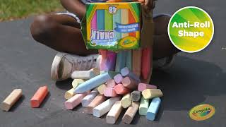 Crayola Outdoor Sidewalk Chalk  Product Demo Video [upl. by Corena]