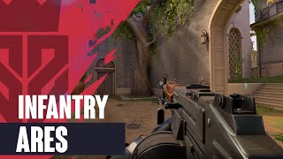 Infantry Ares Skin Showcase  Valorant Infantry Skins [upl. by Reprah]