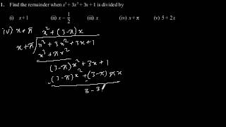 CBSE Class9 Maths NCERT solution  Polynomial  Exercise 23  Problem 1 [upl. by Ahsielat]