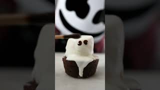 Ghost Brownies halloween marshmallow recipe [upl. by Shuma]