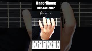 Fingerübung für Gitarre 🎸  Skala  Tonleiter [upl. by Aida]