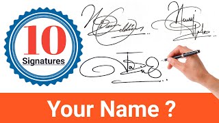 ✔️ Top 10 Best Signature Styles  How To Create A Signature  Cool Signatures [upl. by Acinom]