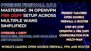 pfSense OpenVPN  FRR OSPF Complete MultiWAN Setup Tutorial Upcoming Tutorial Teaser [upl. by Alix]