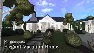 BLOXBURG Elegant Vacation Home  NoGamepass  Speedbuild  Roblox [upl. by Aneba]